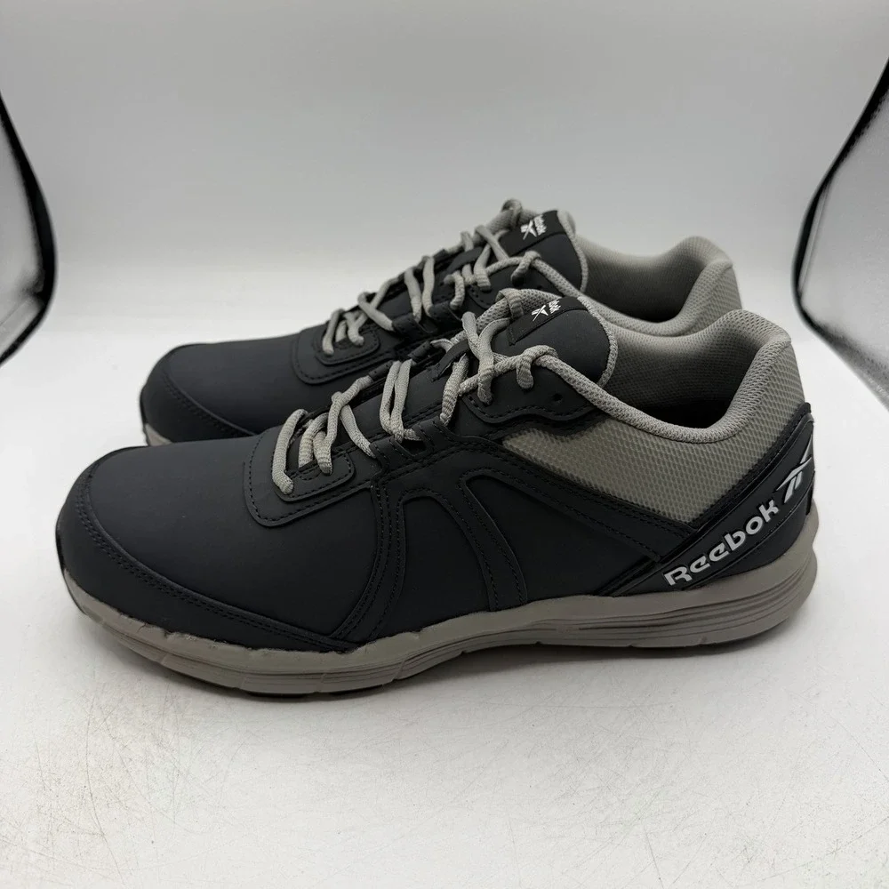 Reebok Guide Work Shoes Mens Sz 12 M Black/Grey Steel Toe Sneakers RB3502